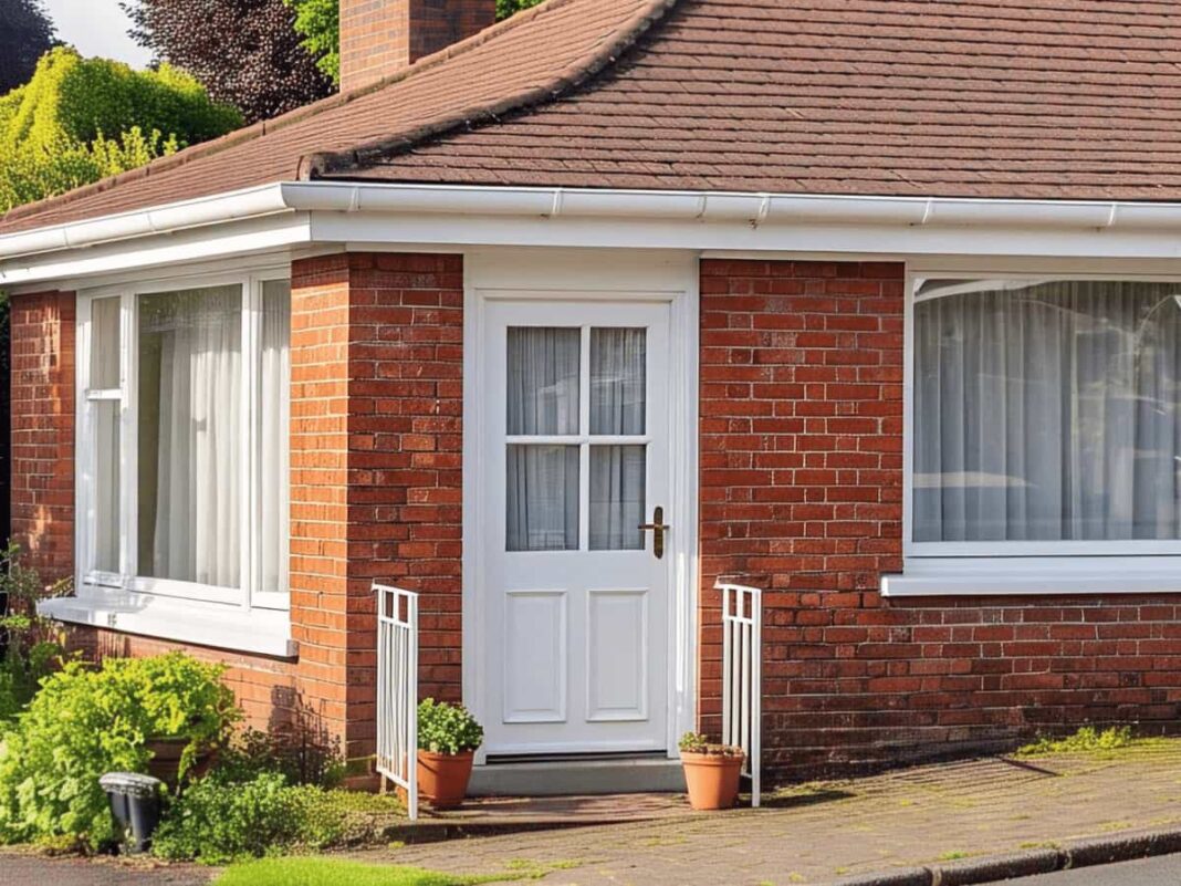 Traditional Northern Irish house with secure double glazed uPVC doors